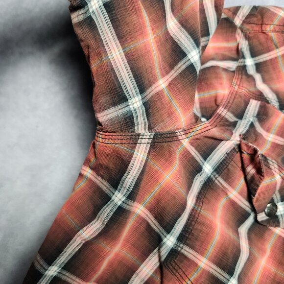 Harley-Davidson Shirt Mens XL Plaid Short Sleeve Button Up Motorcycle Western - Picture 13 of 14